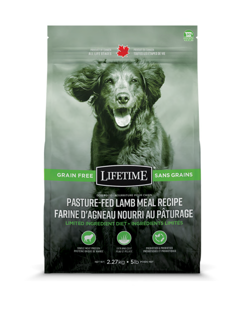 LIFETIME – Nourriture Agneau sans grains pour chien