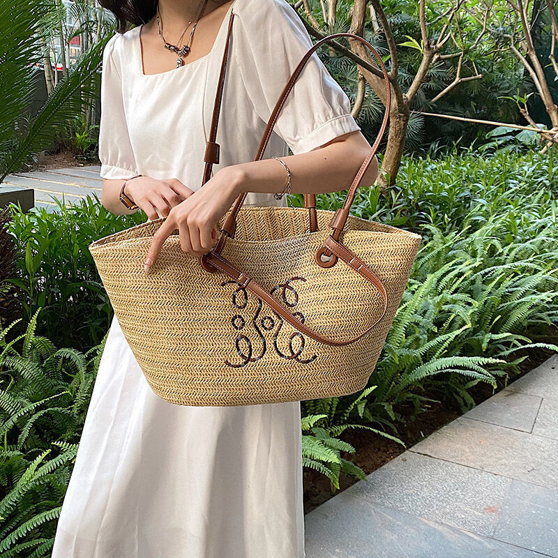 French Style Straw Bag