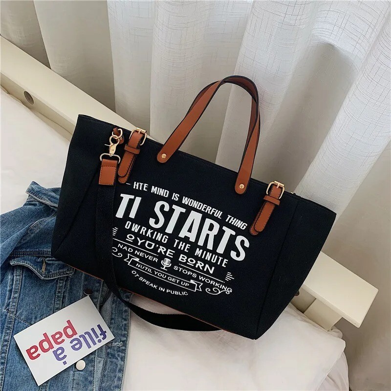 The Yogodlns Large Canvas Tote Bag
