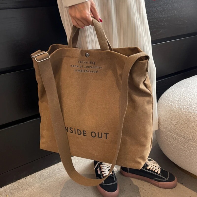 Inside Out Canvas Tote Bag