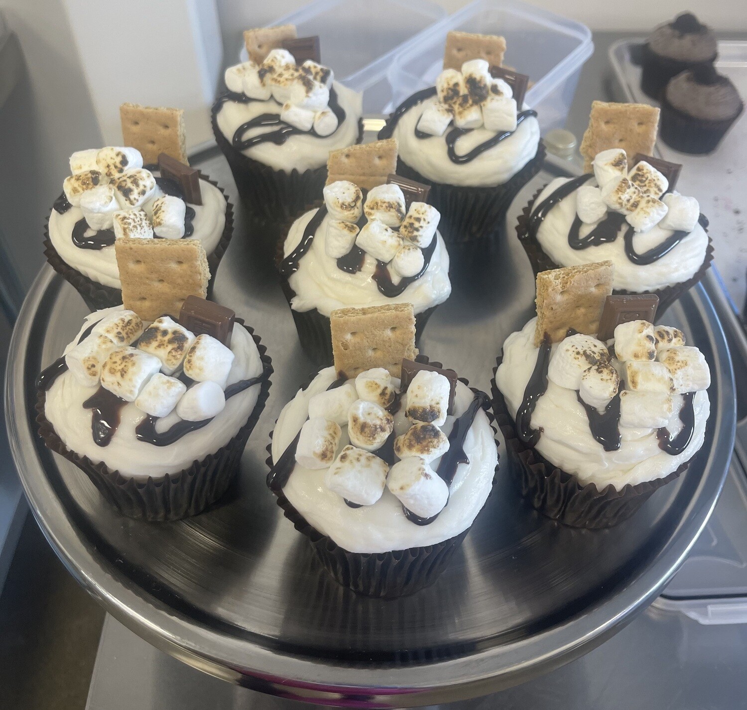 1 Dozen Specialty Gourmet Cupcakes -  S&#39;Mores