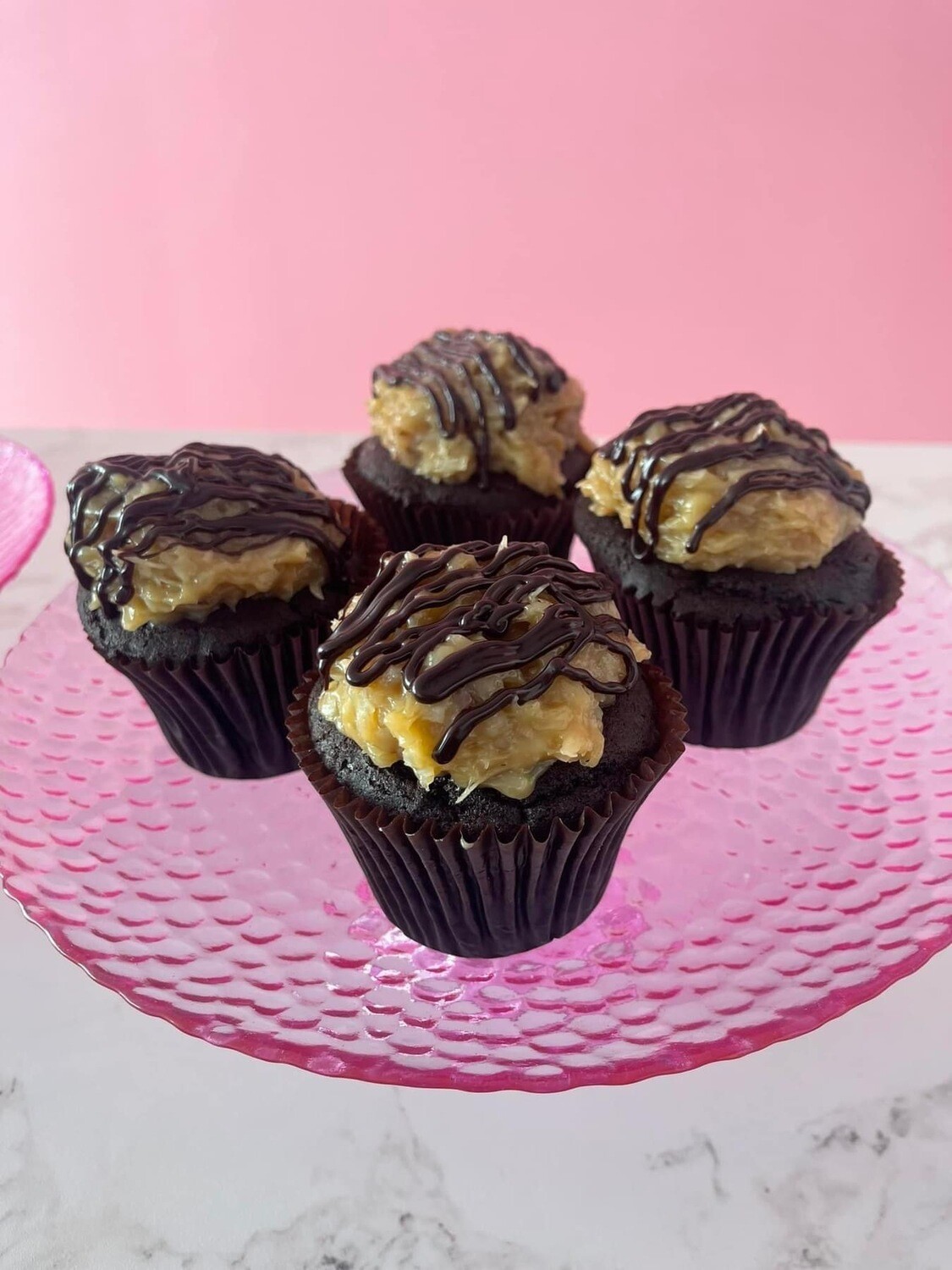 1 Dozen Specialty Gourmet Cupcakes -  German Chocolate