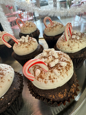 1 Dozen Hot Cocoa Flavored Cupcakes