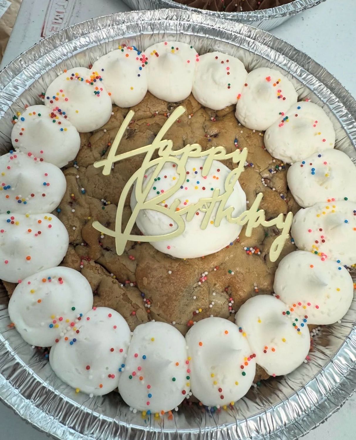 9 Inch Chocolate Chip Cookie Cake - Birthday