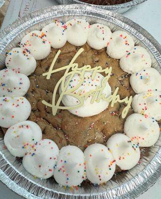 9 Inch Chocolate Chip Cookie Cake - Birthday