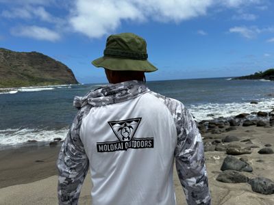 Molokai Outdoors Graphic Camo Sleeve “Hoody” UPF 50 Sunshirt