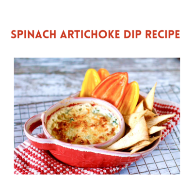 Spinach Artichoke Dip &amp; Sourdough Bread Recipe