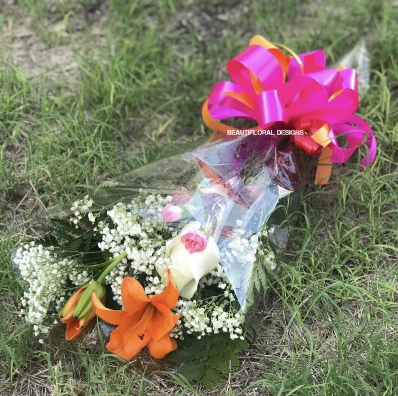 Rose &amp; lily bouquet