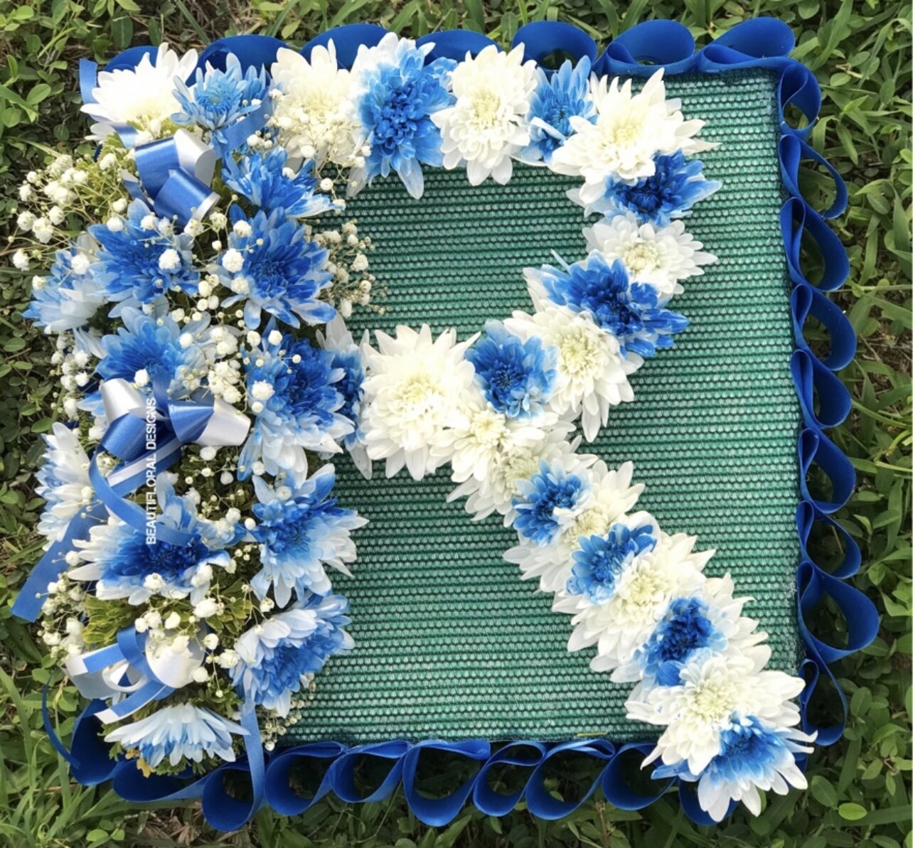 Letter R wreath