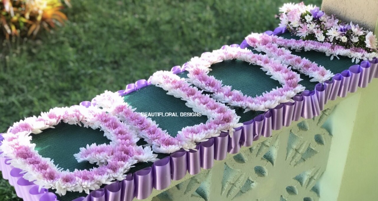 Custom letter wreath