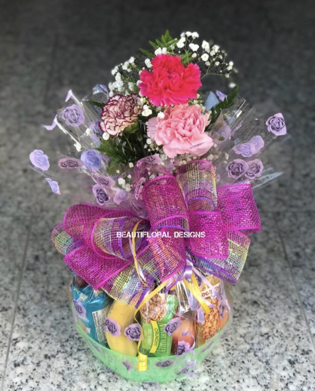 Combo- Fruit &amp; flower basket