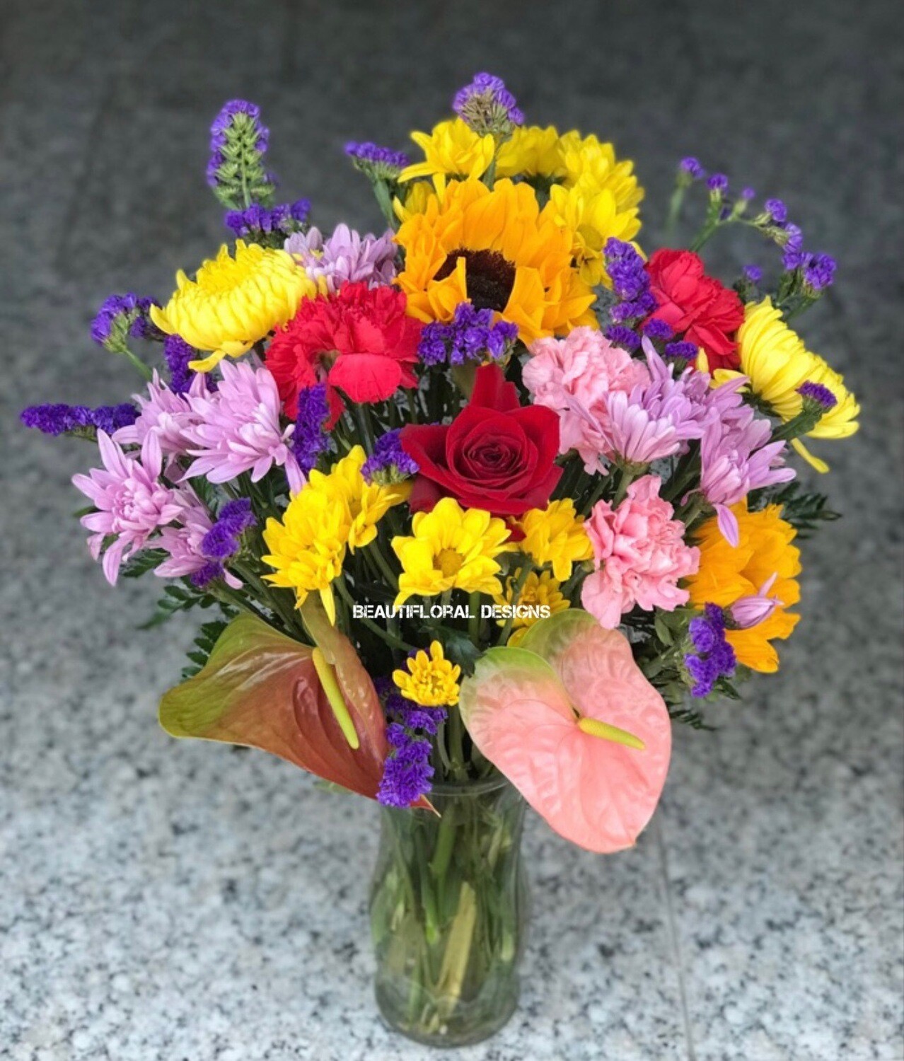 Assorted vase arrangement