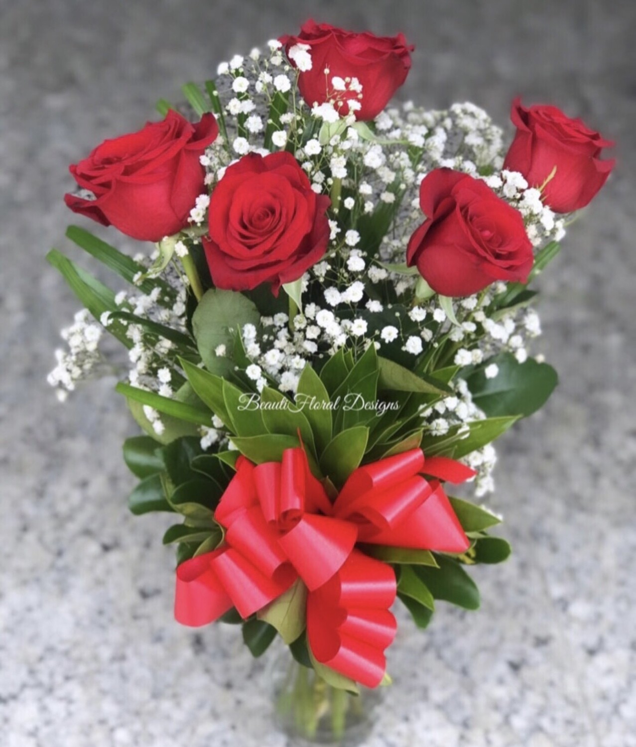 5 Rose vase arrangement