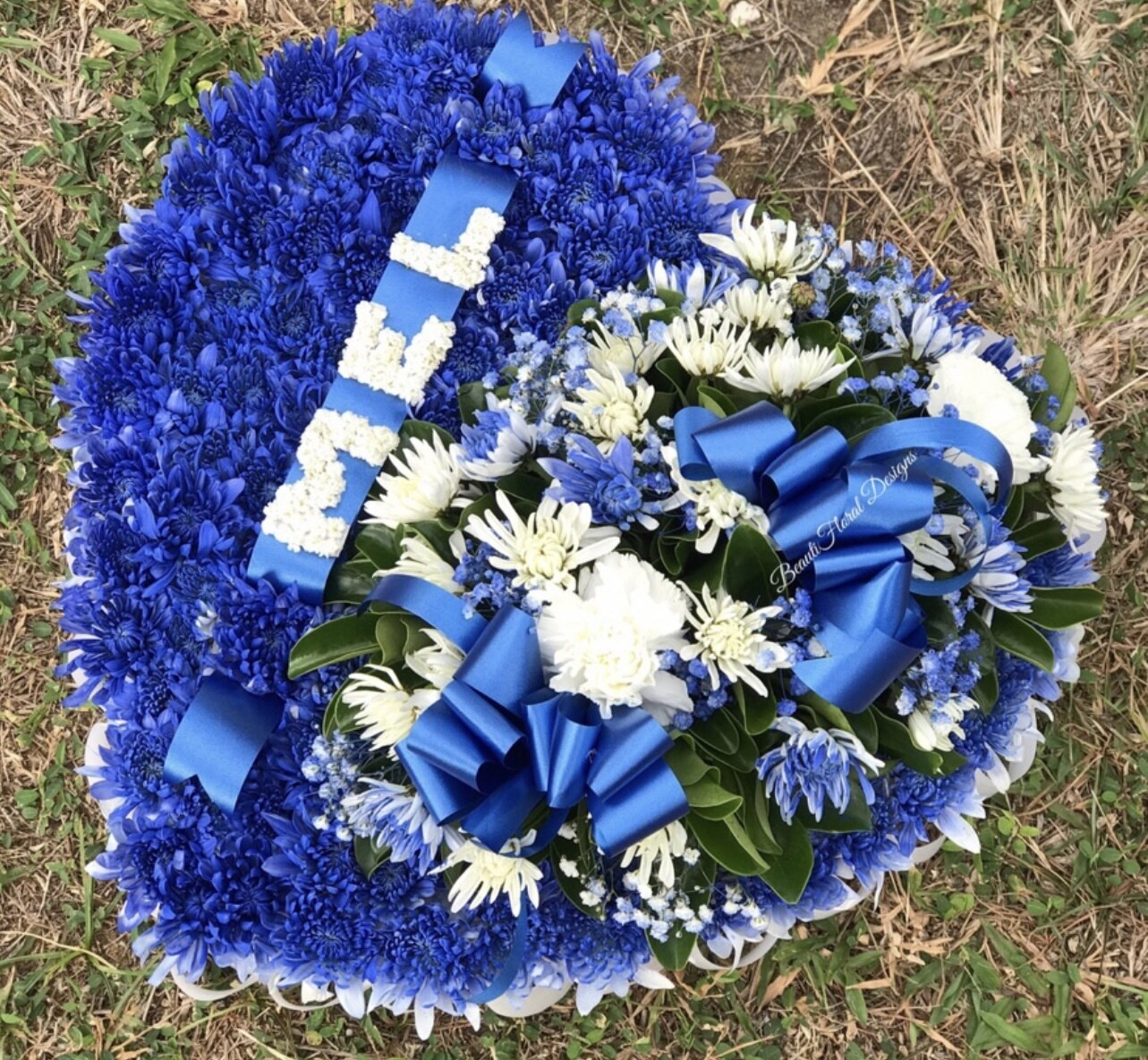 18” Heart wreath w/ sash