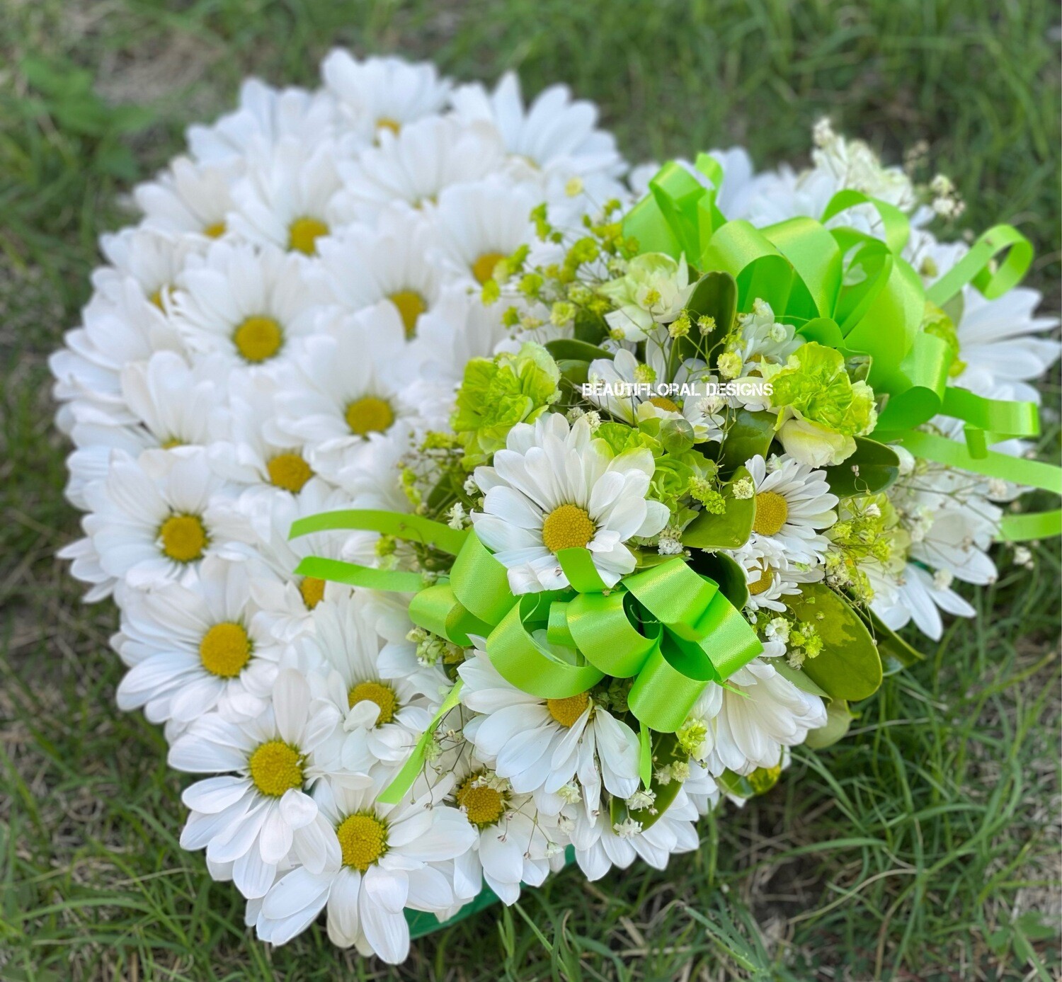 10” solid heart wreath