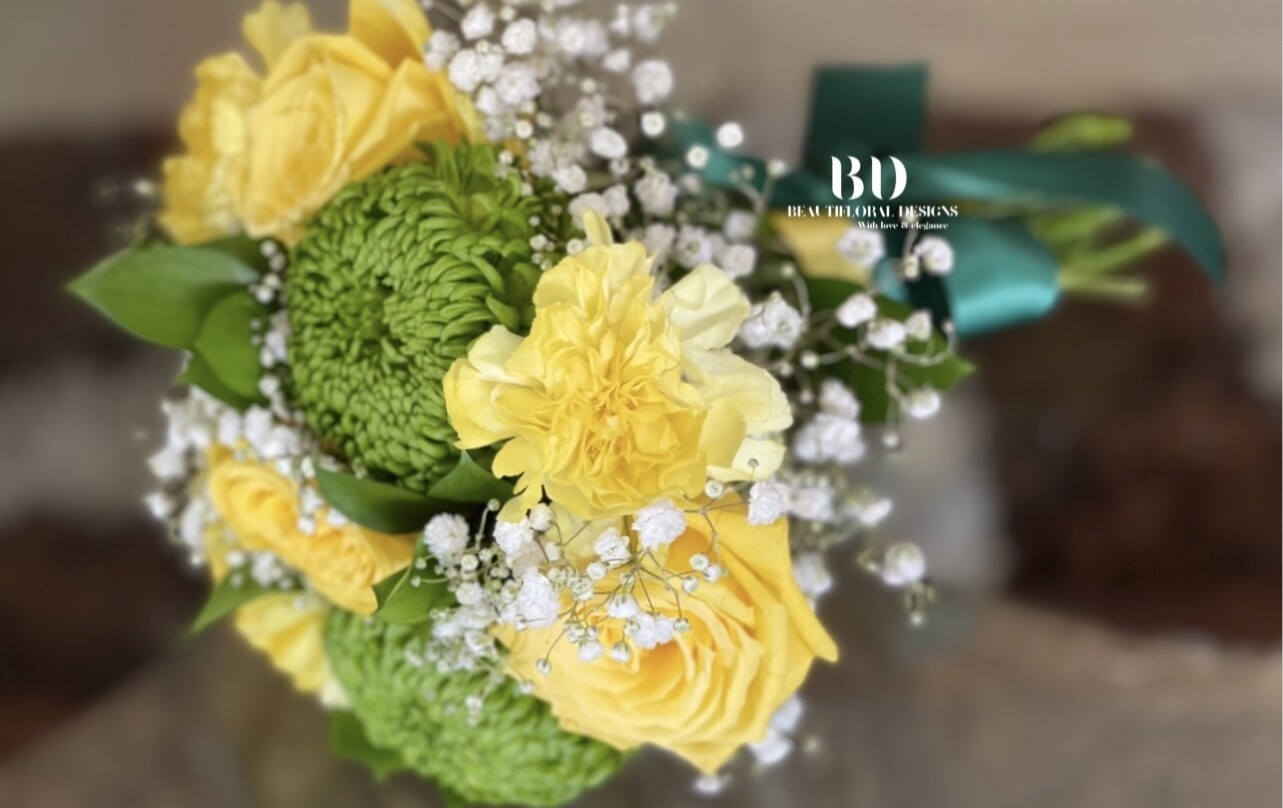 Hand tied bridal bouquet