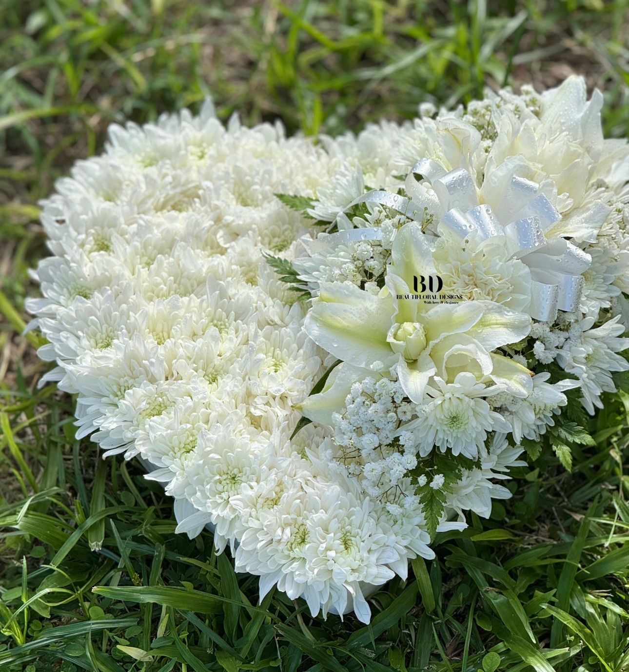 10” heart wreath
