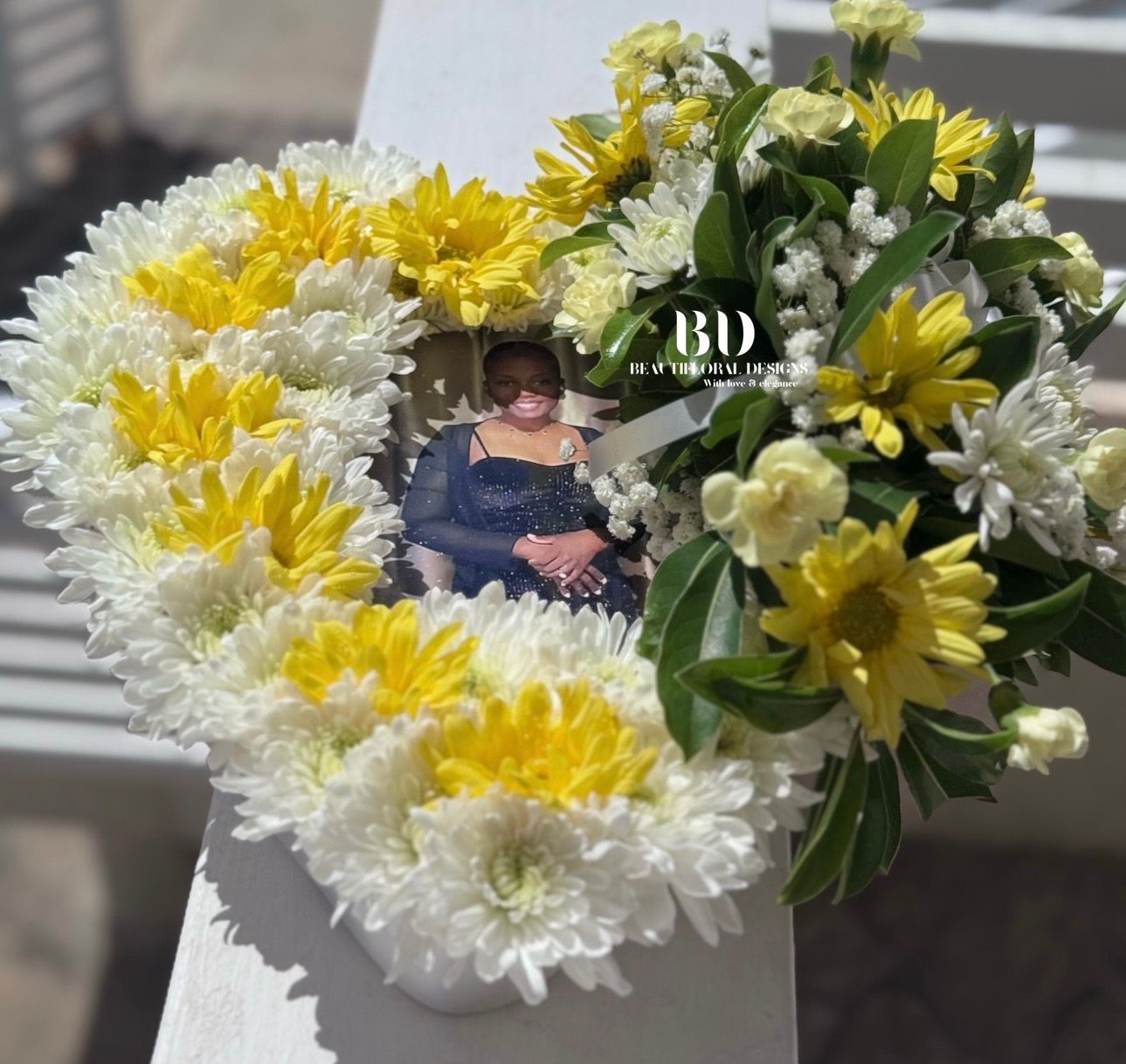 10” Heart wreath w/ photo