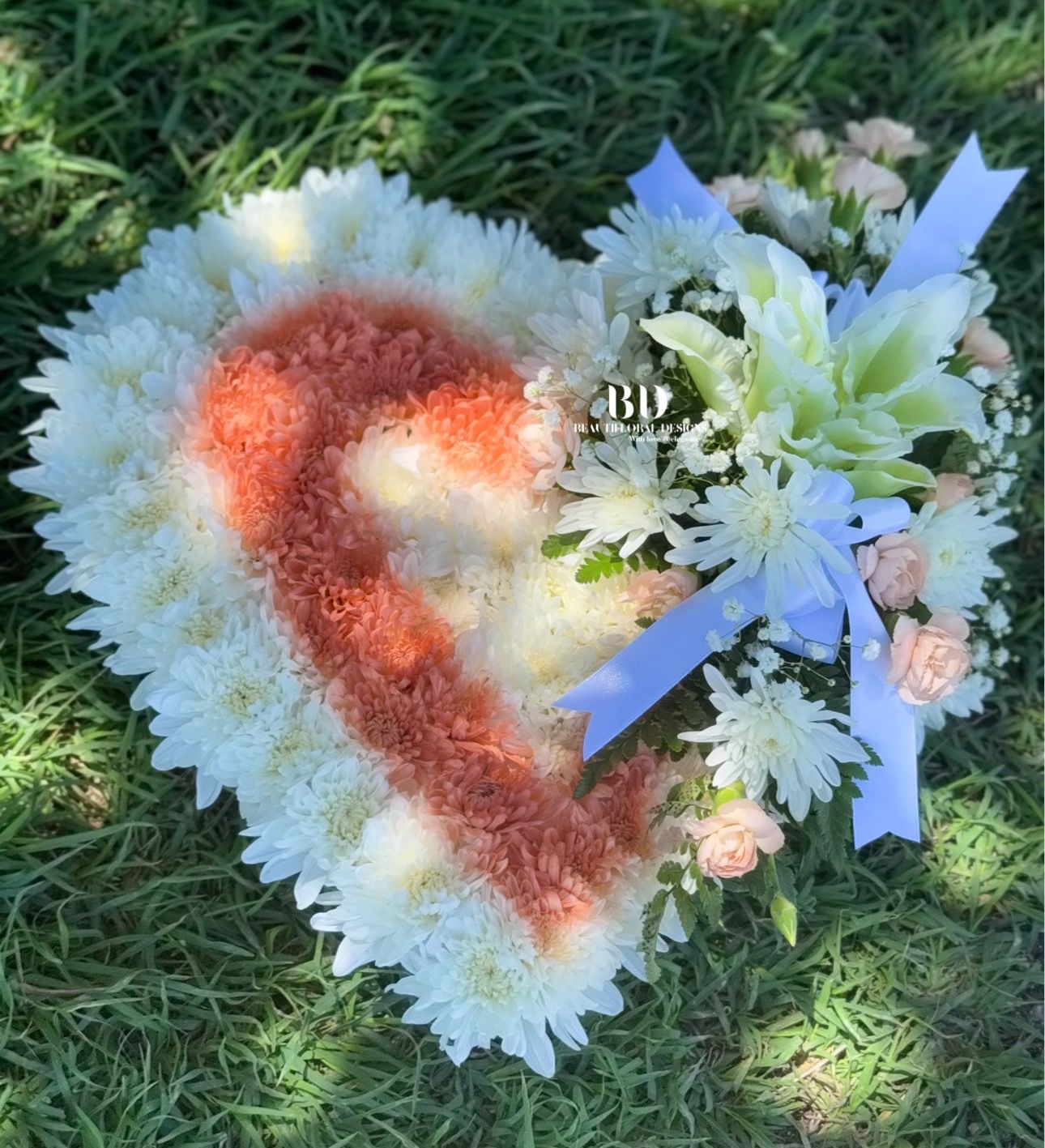 14” heart wreath