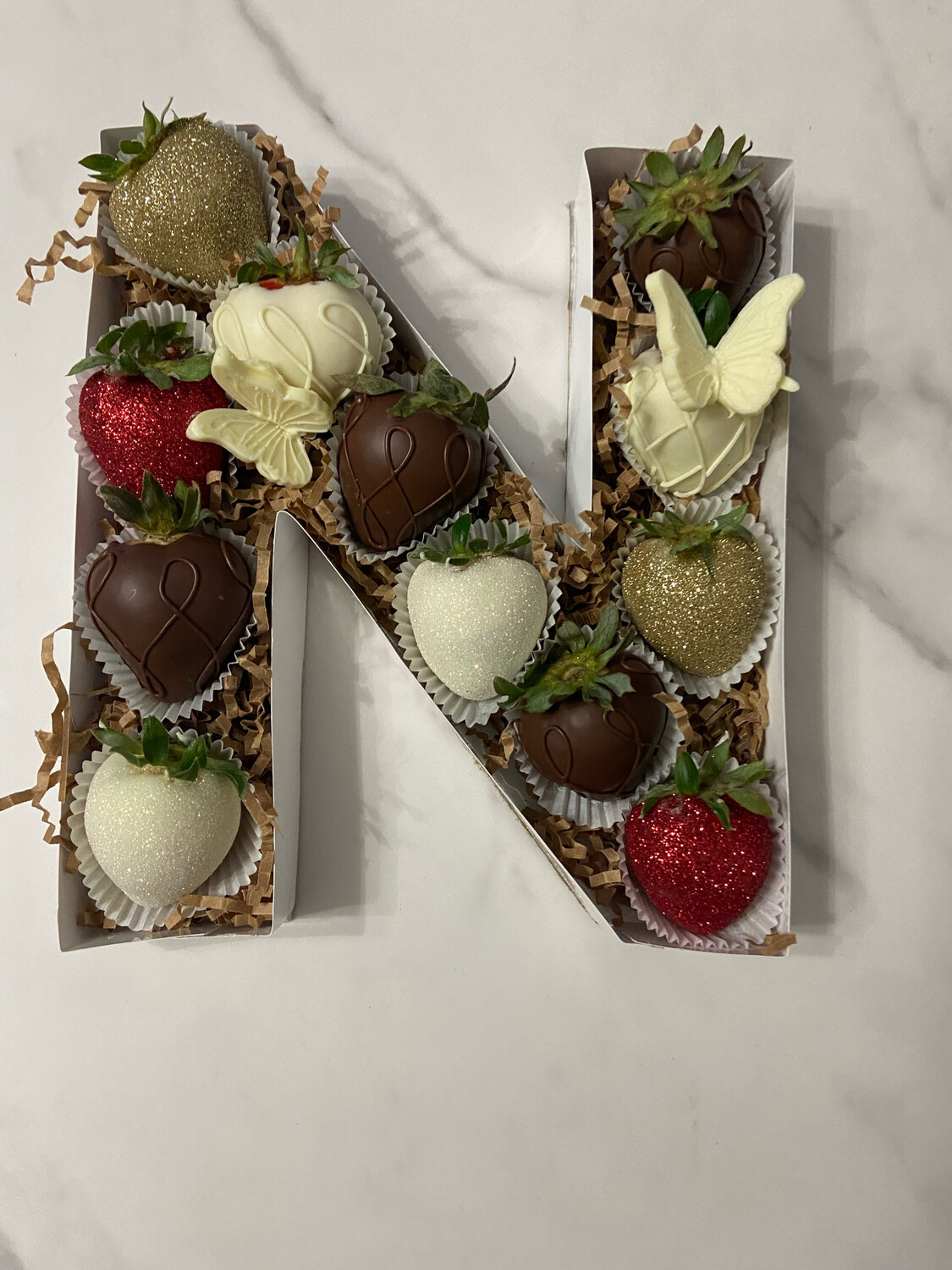 Chocolate Covered Strawberry Letter Box