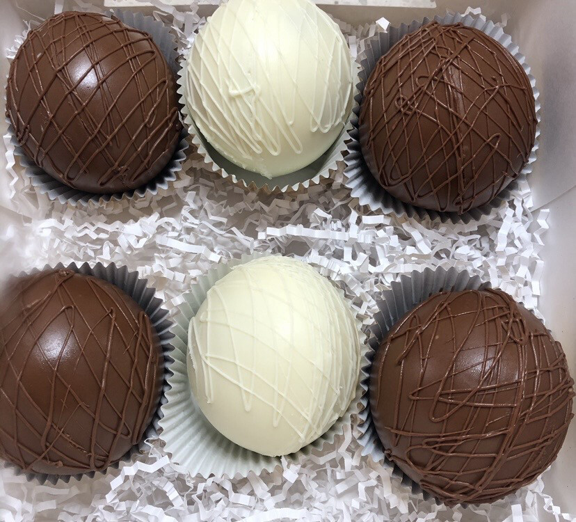French Vanilla Hot Chocolate Bomb