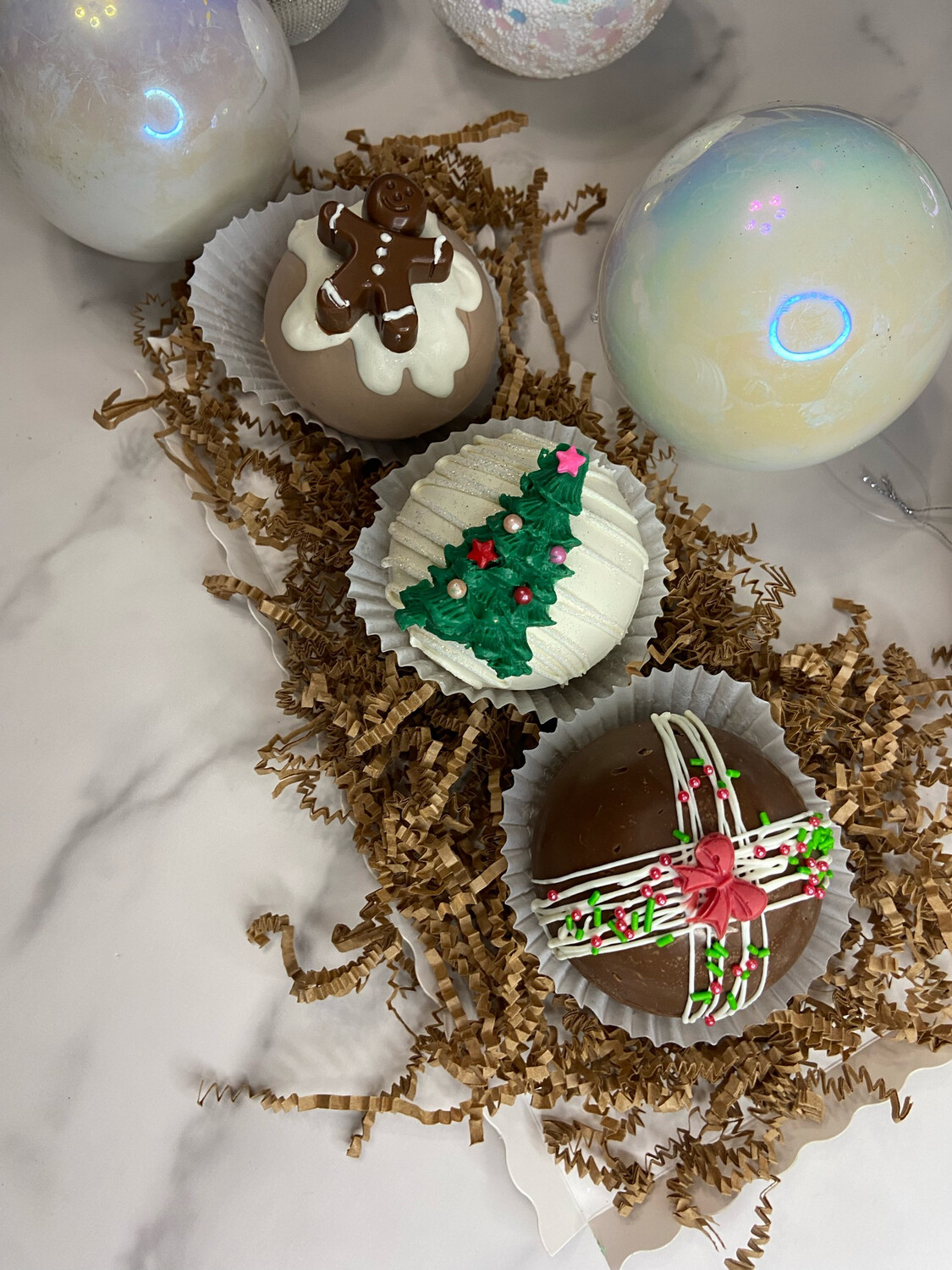French Vanilla Hot Chocolate Bomb