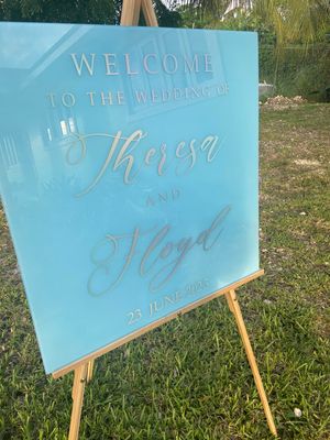 Baby Shower Welcome Sign :Painted