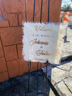 Event Welcome Sign :Painted