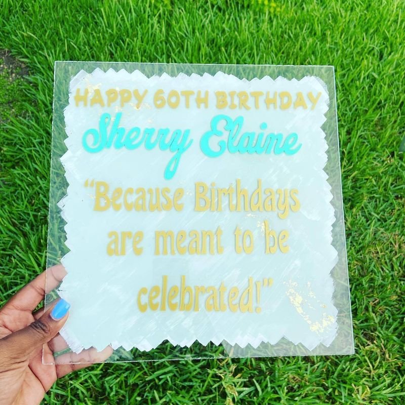 Keepsake Acrylic Note