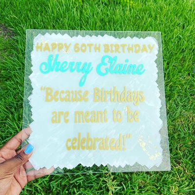 Keepsake Acrylic Note