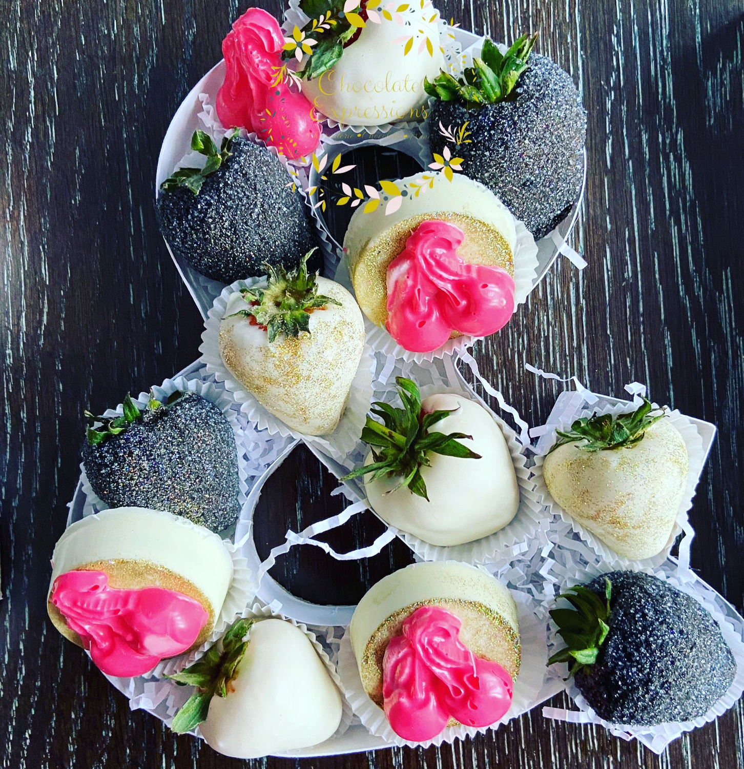 Chocolate Covered Strawberries Number Box