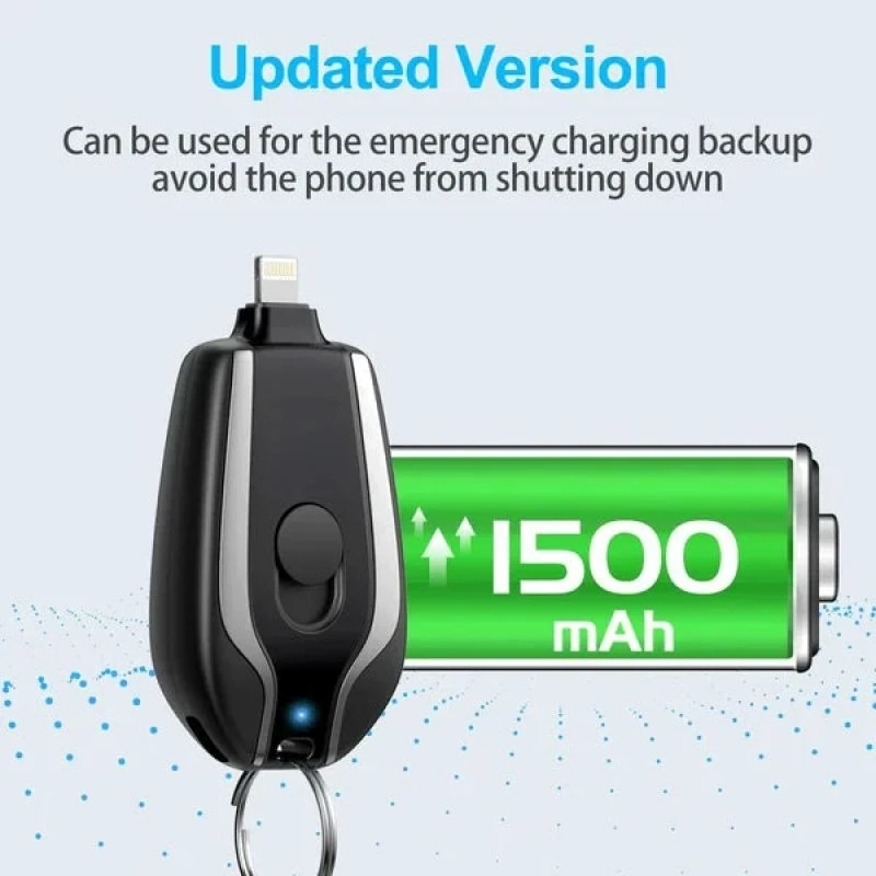 Keychain phone charger