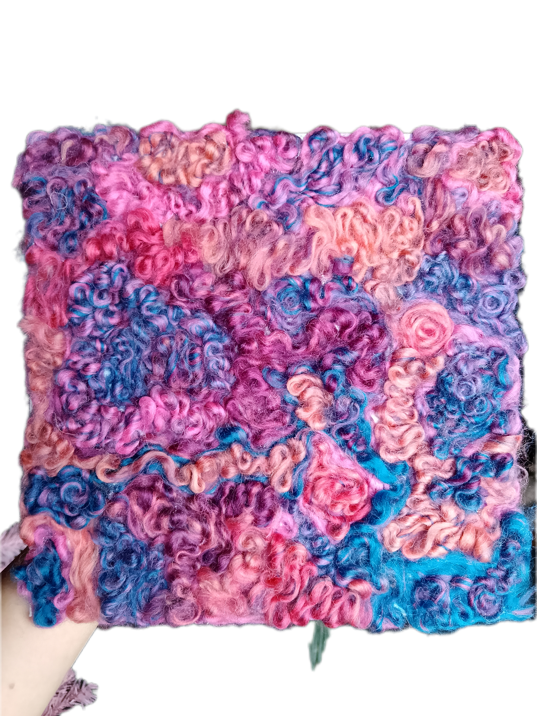 Reality is not what it seems - 4, 25x25 cm, fabric on canvas