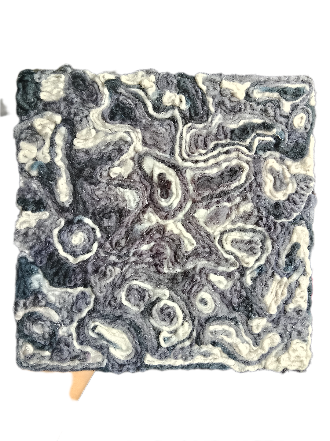 Reality is not what it seems - 5, 25x25 cm, fabric on canvas