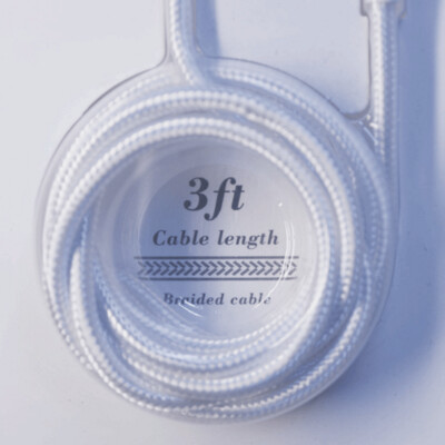 URBAN BALANCE-Cable de carga multi tip Color gris Longitud de cable de 3 pies (91.44cms), cable trenzado, 3 dispositivos sincronizados, carga rápida