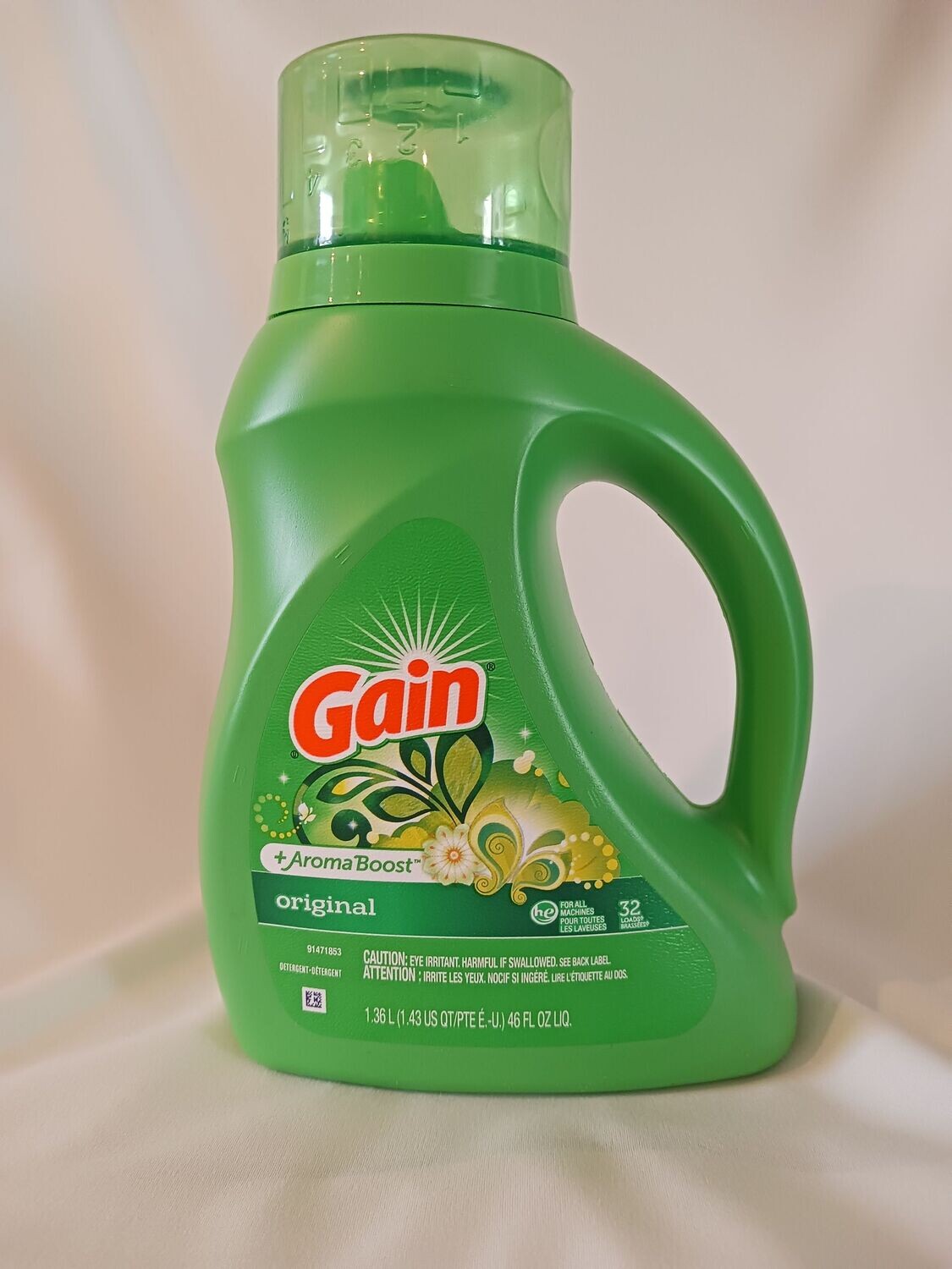 Gain Liquid Detergent Original Aroma Boost 46 oz