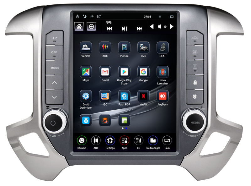 Linkswell 2014-2018 Chevy Silverado/GMC Sierra Generation 5 T-Style Radio