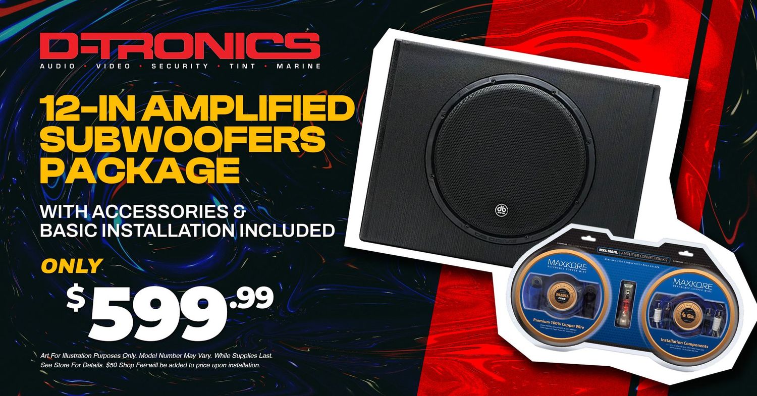 12-IN AMPLIFIED SUBWOOFERS