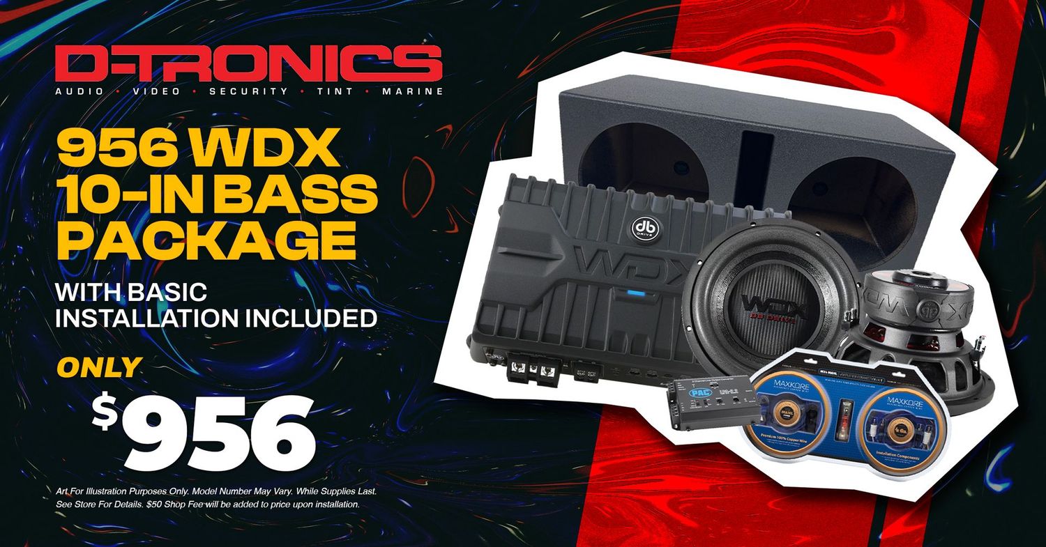 956 WDX 10-IN BASS PACKAGE