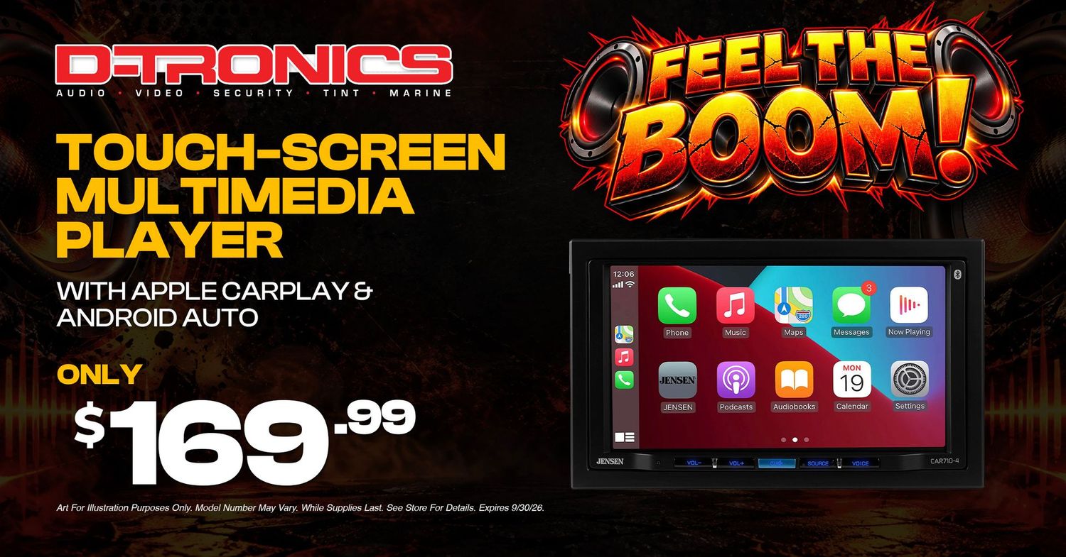 TOUCH SCREEN MULTIMEDIA PLAYER WITH APPLE CARPLAY AND ANDROID AUTO