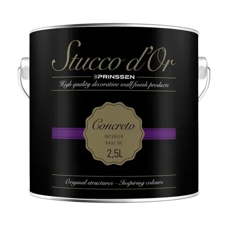 Stucco d’Or Concreto – Betonlook verf op kleur gemengd