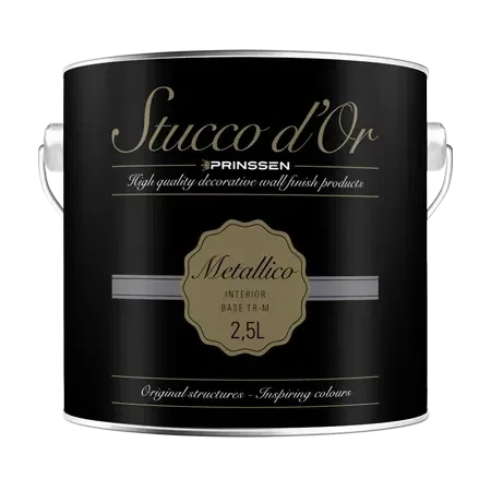 Stucco d’Or Metallico – Metallic muurverf op kleur gemengd
