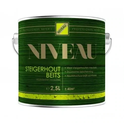 Steigerhoutbeits van Niveau