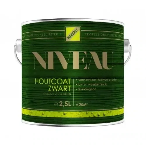 Houtcoat Zwart van Niveau
