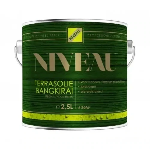 Terrasolie Bangkirai van Niveau