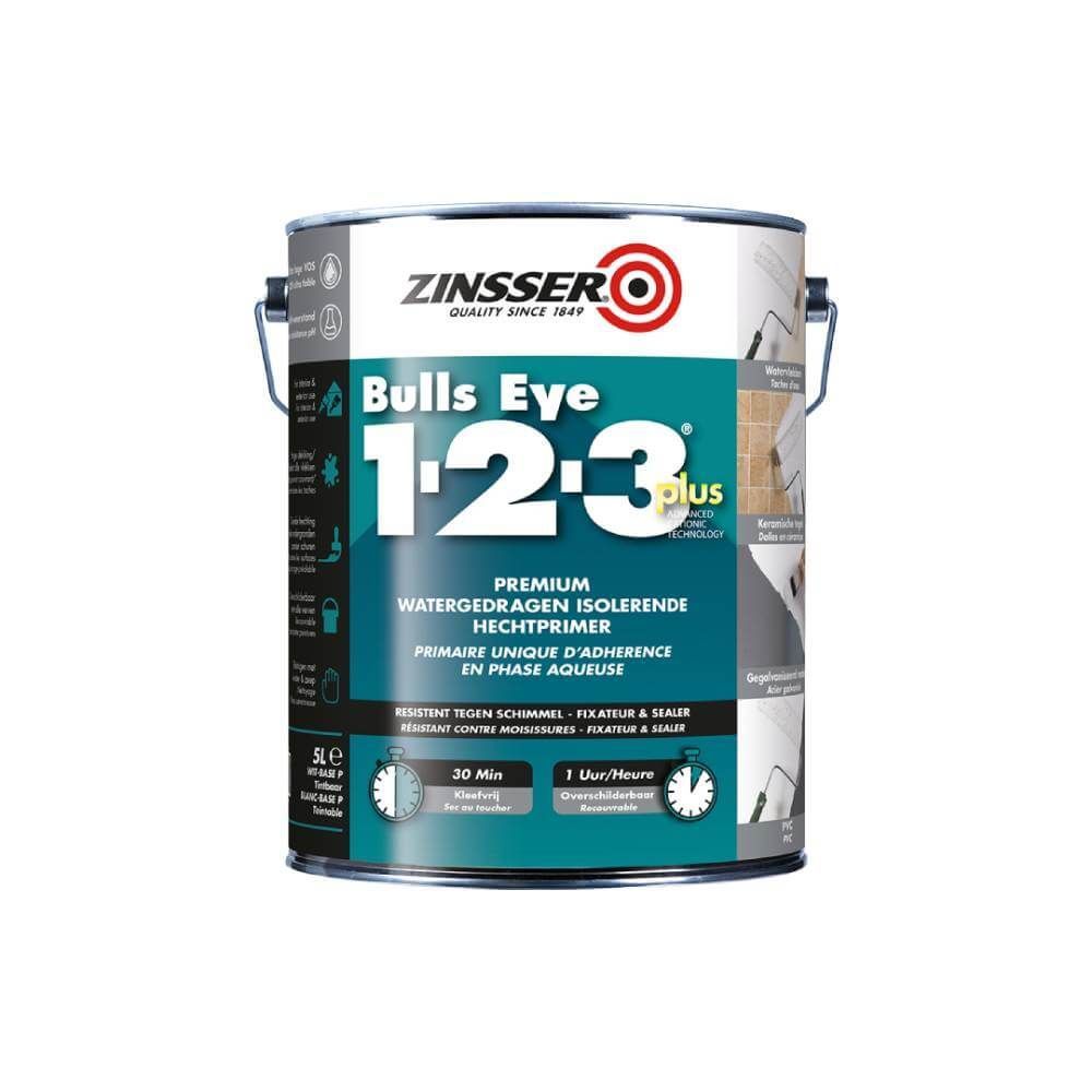 Zinsser Bulls Eye 1-2-3 Plus wit