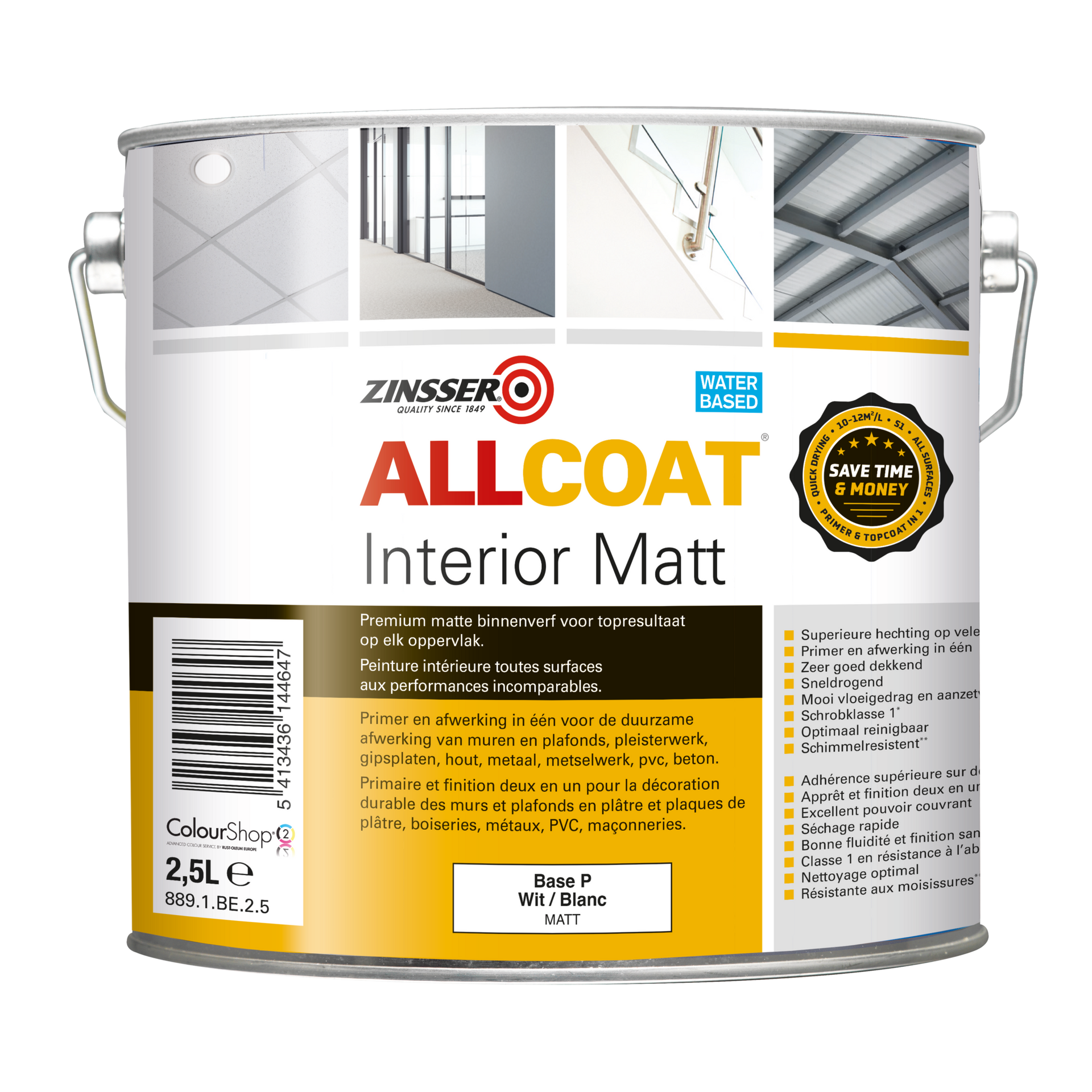 Zinsser Allcoat Interior Matt wit