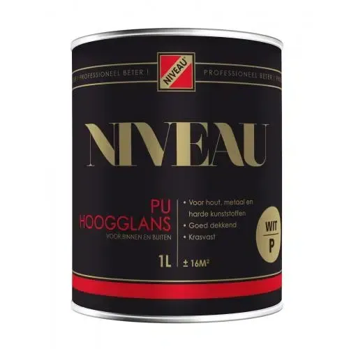 PU Hoogglanslak van Niveau wit