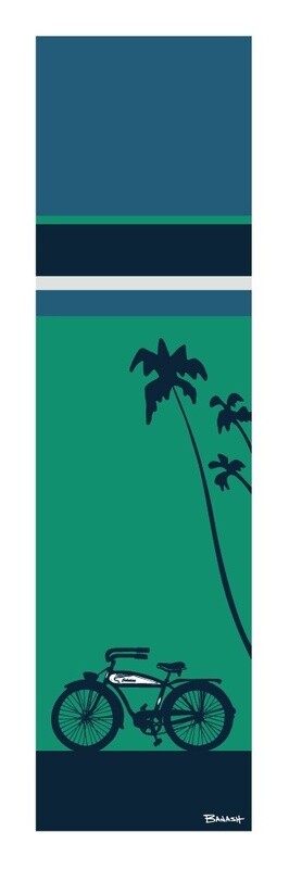 SCHWINN AUTOCYCLE . PALMS . OCEAN LINES | LOOSE PRINT | ILLUSTRATION | 1:3 RATIO
