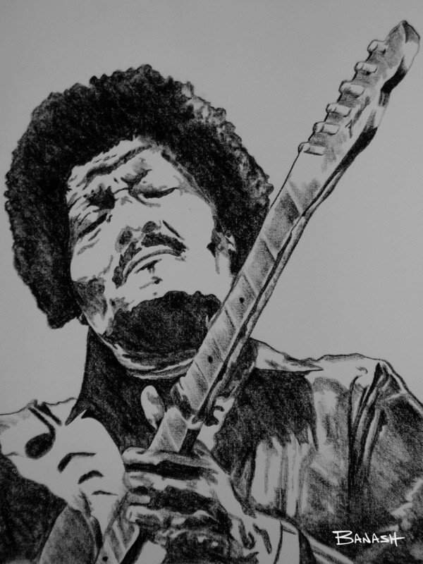 ELECTRIC BLUES NO. 13 | CANVAS | CHARCOAL | 3:4 RATIO